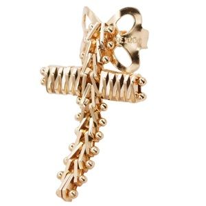 14K crosses earrings